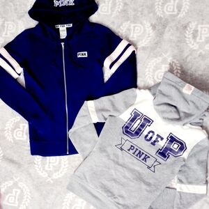 Victoria's Secret PINK Full Zip & Hoodie Lot - Bundle